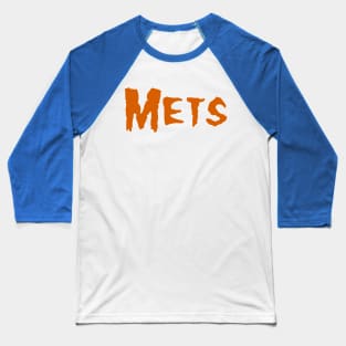 Mets Misfits Font Baseball T-Shirt